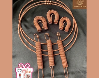 Red Copper Water Purification Set: Tensor Ring, Acu-Vac Coil, Feedback Loop