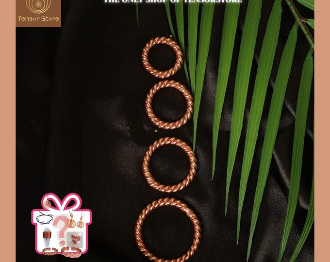 Customizable Tensor Ring 1/8 Cubit – Pure Copper, Multiple Frequency Options