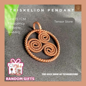 Triskelion Copper Pendant: Energy Harmonizer, EMF Balance