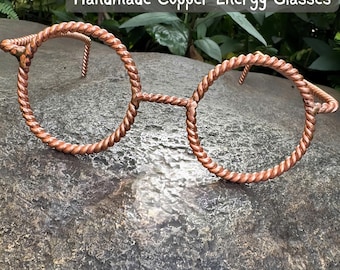 Handmade Copper Tensor Glasses, Pure Copper Tensor Rings