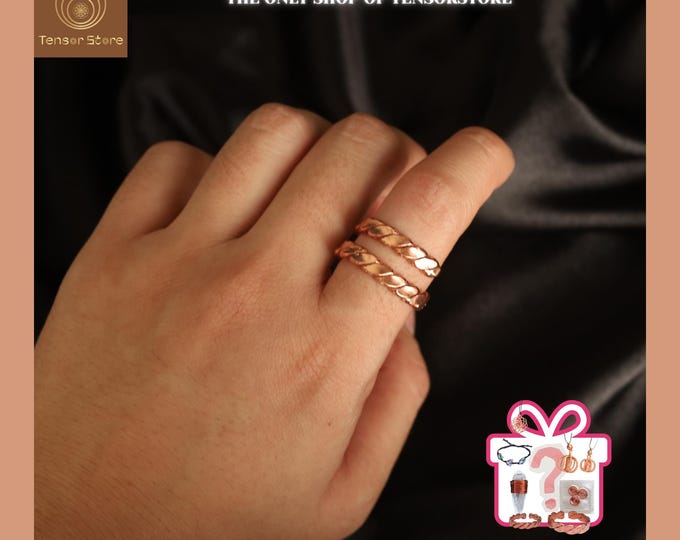 Handmade Copper 188 MHz Tensor Ring – Sacred Geometry Energy Tool