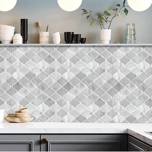 3D Gray mosaic tile stickers,  Backsplash, Peel & Stick Tile, 30x30 cm