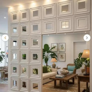 3D Mirror Wall Panels: Modern DIY Wall Decor (50x50 cm)