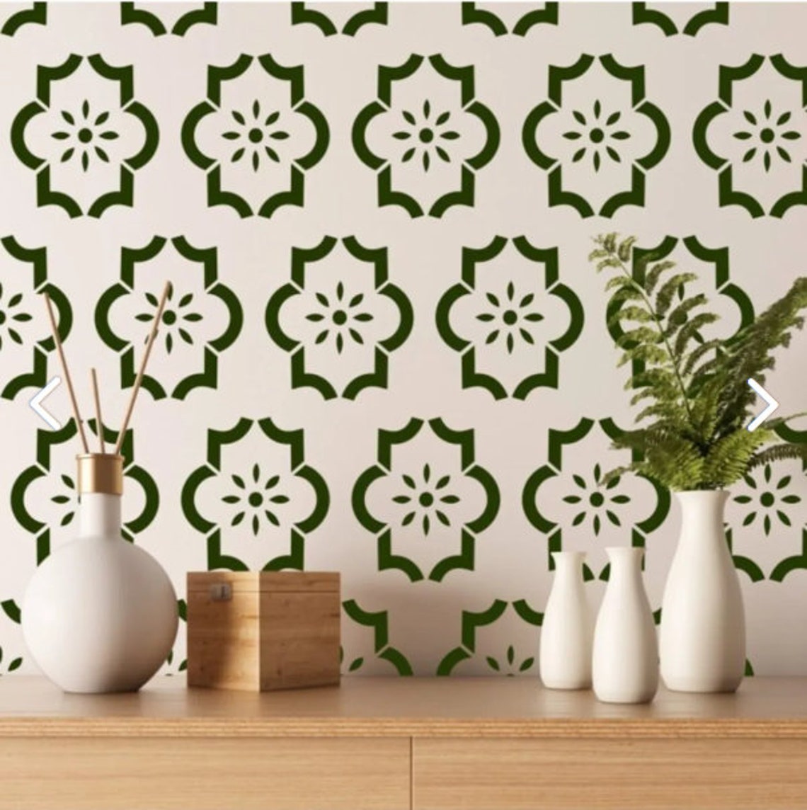 Modern Wall Stencil, Wall Decor Stencil, Reusable Stencil for Painting, Scandinavian Stencils ...