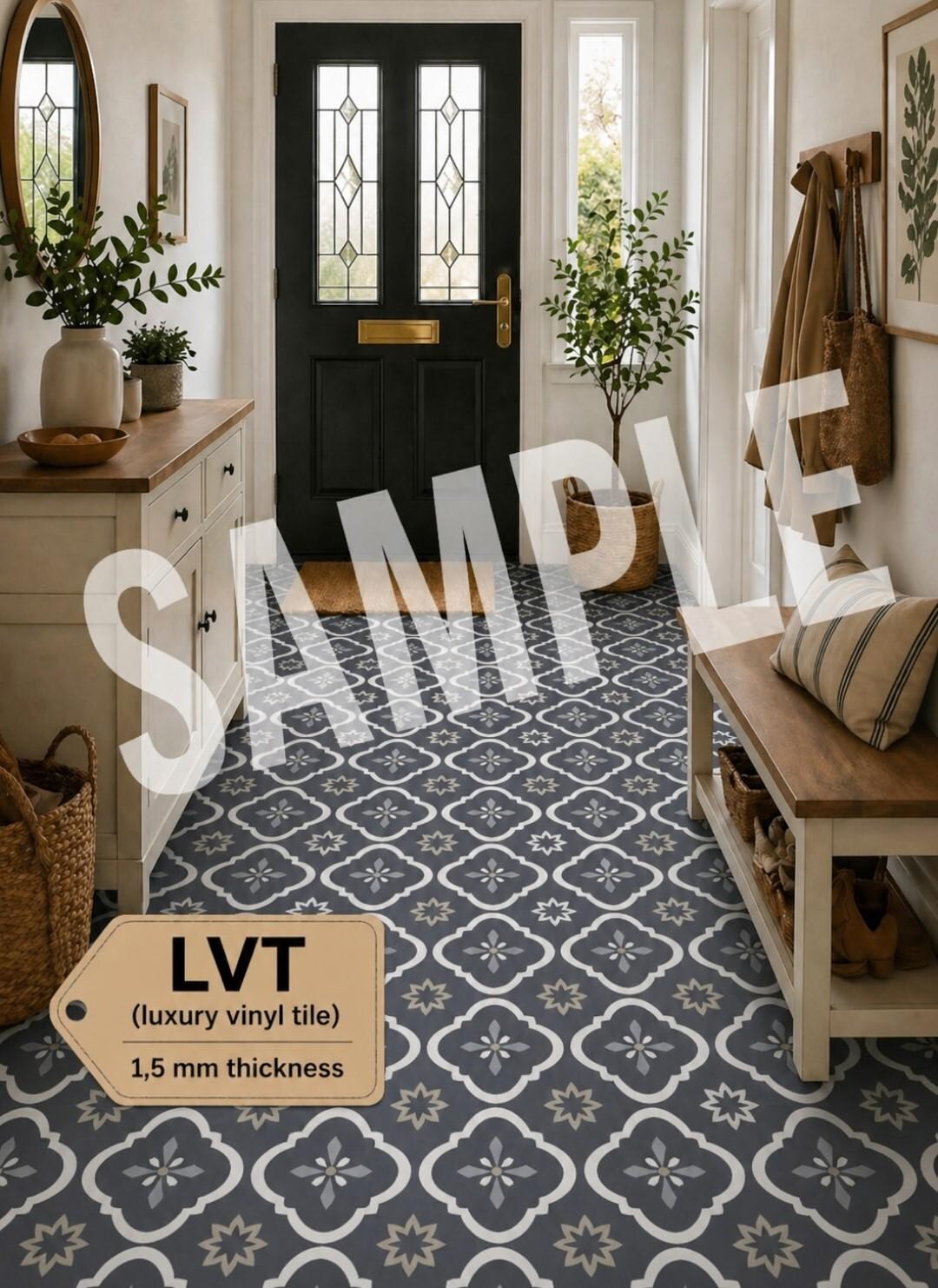 SAMPLE- Vintage Pattern LVT, Peel and Stick Flooring – Self Adhesive ...