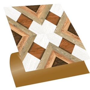 Wooden effect PVC Floor stickers, Vinyl tile stickers, Self adhesive PVC tiles, Peel and stick tiles, Vinyl flooring,  DIY Flooring