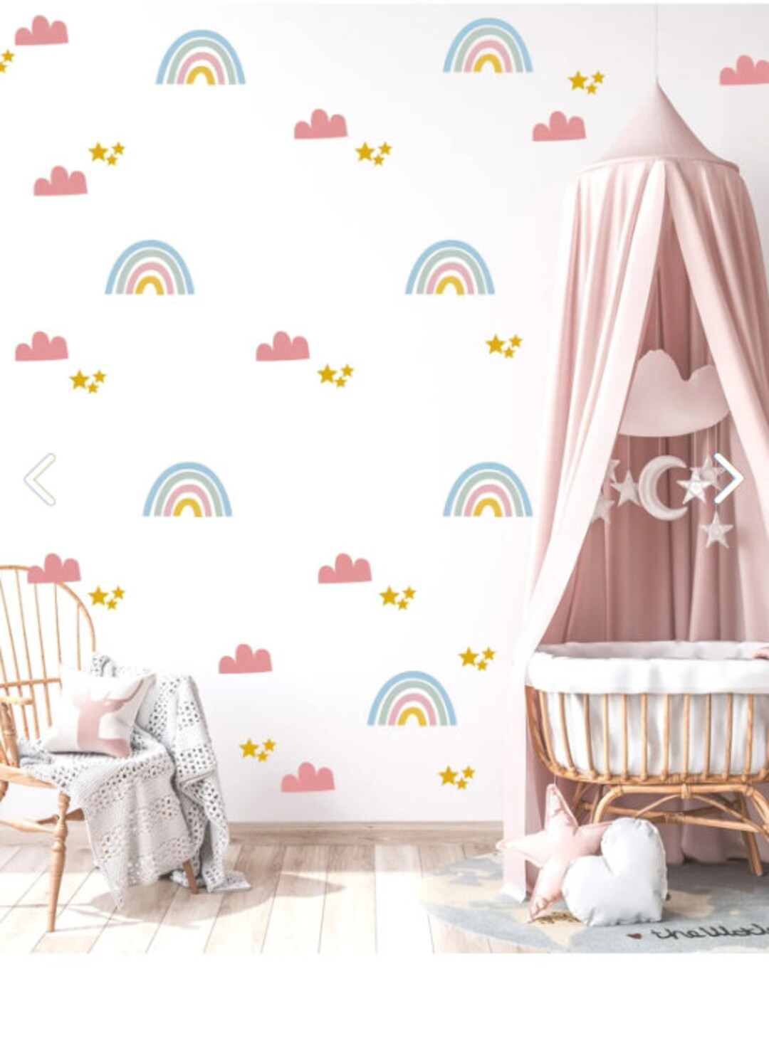 Rainbow Decal, Rainbow Wall Sticker, Nursery Wallpaper, Wall Stickers ...