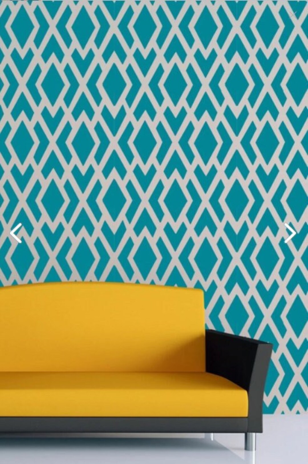 Geometric Wall Stencil, Modern Wall Stencil, Reusable Stencil for