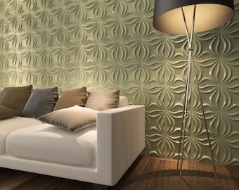 3D PVC Wall Panels: Modern decorative tile,  Accent Wall  (50x50 cm )