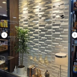 Pannelli murali 3D in PVC: Piastrelle decorative moderne per pareti, 50 x 50 cm
