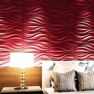 Decorative Wall Tile, 3D wall panel, PVC wall decor,  Modern DIY Wall Paneling, Interior Wall decor, 50x50 cm Paintable Wall panel,