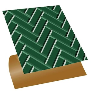 Herringbone  PVC Floor Tiles, Vinyl Stickers: Peel & Stick Backsplash