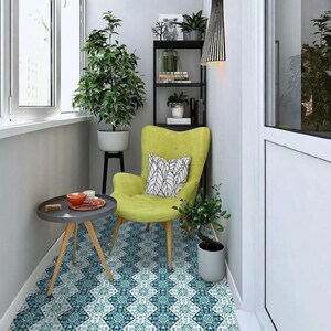 Flower tile decals, Traditional vinyl tiles, PVC Floor tiles, Backsplash tile stickers, Peel and stick tiles, DIY vinyl flooring