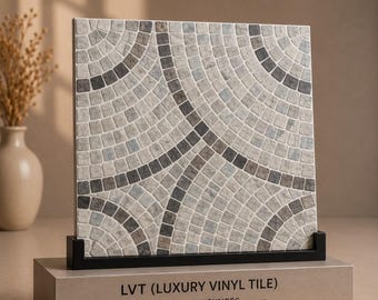 Grey Mosaic Peel and Stick LVT Tile – Self Adhesive Vinyl Flooring (30x30 cm)