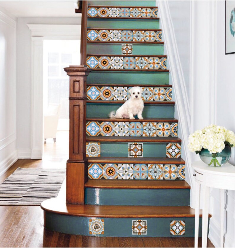 Moroccan Style Tiles, Backsplash Tile Stickers, Stair Riser Decals ...