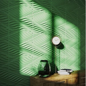 Decorative Wall panel, 3D wall  tile, PVC wall decor,  Modern DIY Wall Paneling, 50x50 cm Paintable Wall panel, Interior Wall decor