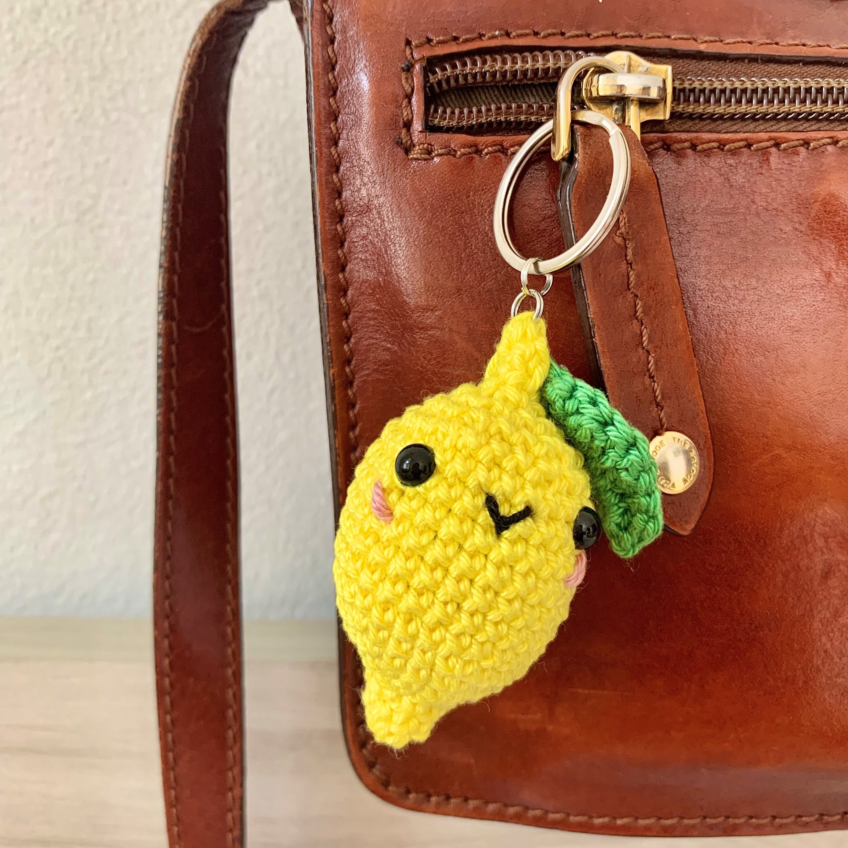 Portachiavi con Ciondolo, Portachiavi a Forma di Limone con Colori