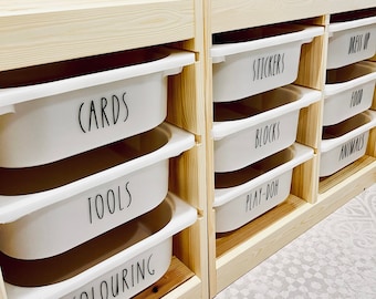 Toy Storage Labels | Organization Labels | Toy Bin Labels | Toy Box Sticker | Trofast Labels | Nursery Toy Labels | Toys Organisation