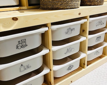 Toy Storage Labels | Trofast Labels | Picture Toy Labels | Toy Bin Labels | Toy Box Labels | Playroom Labels  | IKEA TROFAST | Picture Label