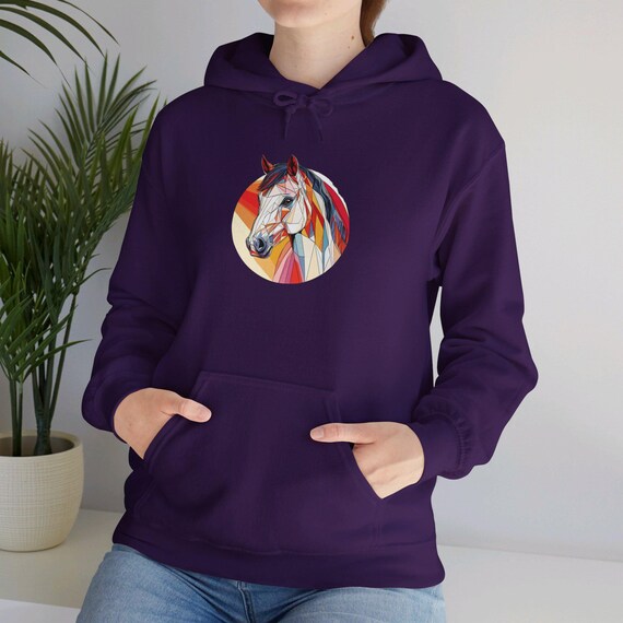 Horse print hoodie hot sale