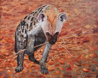 The Playful Hyena Fine Art Print