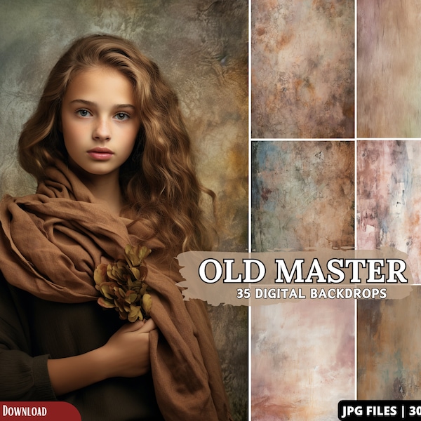 Old Master Backdrop Overlays, Newborn Studio Backdrop Overlays Photoshop JPG