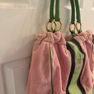 Rosa Samt Juicy Couture Handtasche Bild 2