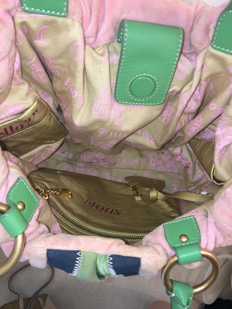 Rosa Samt Juicy Couture Handtasche Bild 4
