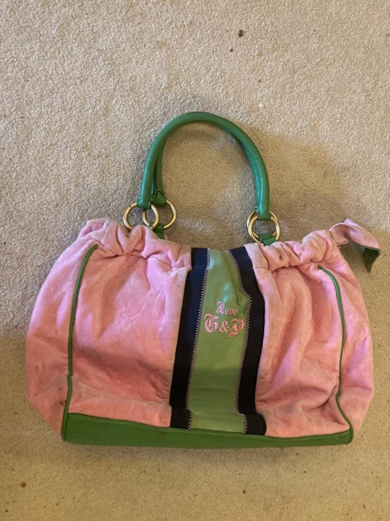 Rosa Samt Juicy Couture Handtasche Bild 3