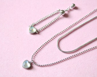 Mini Heart 2 Heart set Necklaces plus earrings
