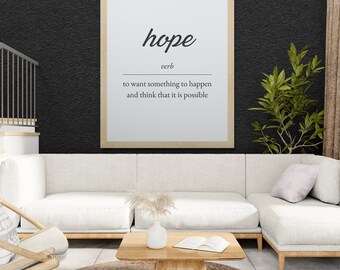 Digital Wall Art Printable, Motivational Quote Decor, Inspirational Quote Poster, Hopeful Wall Print, Positive Affirmation, Instant Download