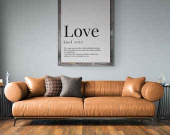 Love Amore druckbare Wandkunst, motivierende Zitate, digitales Kunstdekor, typografisches Zitat, inspirierende Worte