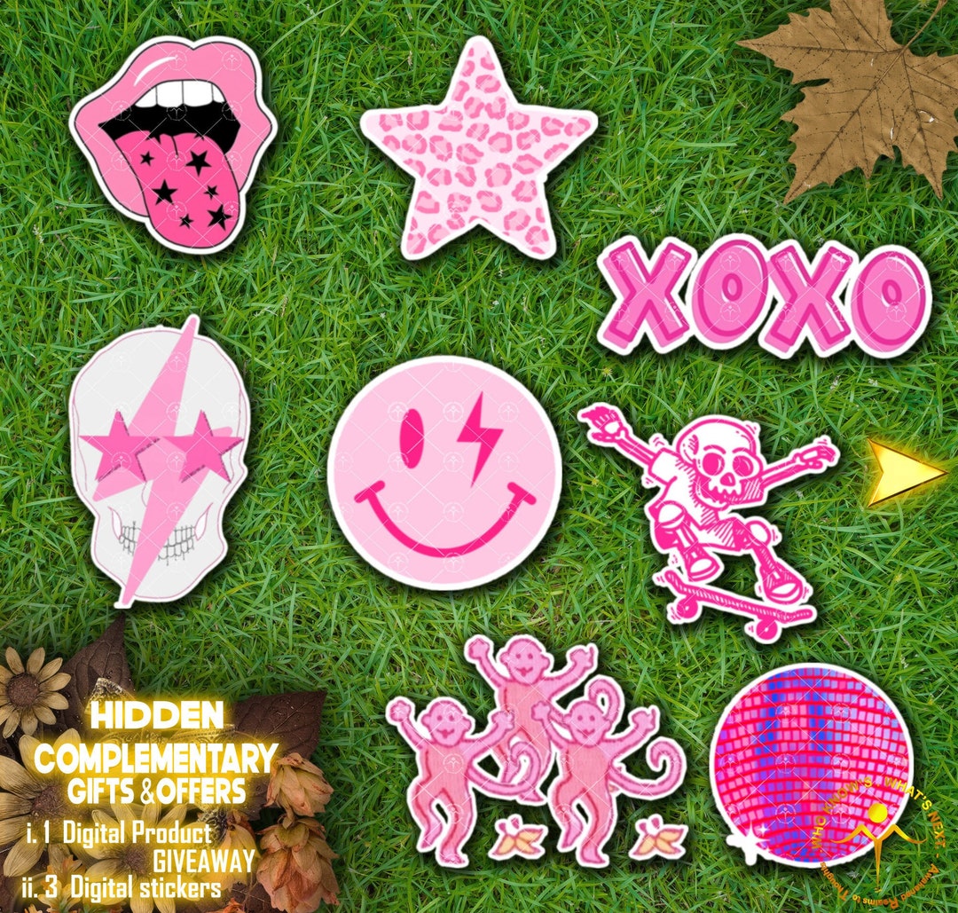 Pink balloons Sticker for Sale by tsong123  Preppy stickers, Sticker art,  Cool stickers