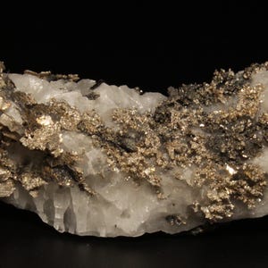 Native Silver on calcite matrix/Mineral from Bouismas Mine, Morocco
