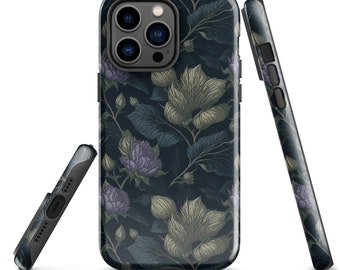 Hard case iPhone® mobile phone case (Iphone 11 / 12 / 13 / 14; Mini, Pro , Pro Max) ; floral pattern; thistles