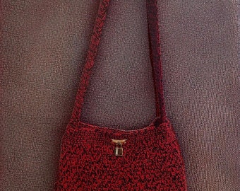 Crochet bag, women's bag, Christmas gift, handmade bag, vintage, shoulder bag, gift for her, made in Italy, cotton bag