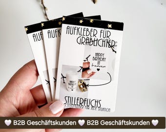 Sticker set for grave candles, B2B, 50 x 8 stickers with various themes: birthday, Christmas, everyday life...