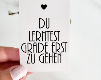 Sticker for grave candle "You just learned to walk" Grave decoration Star child Grave light Cemetery candles Grave decoration death Baby child lost