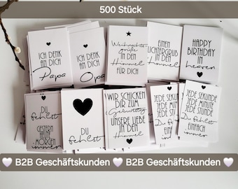 500 different stickers for grave lights, B2B, sticker set with various themes: birthday, Christmas, everyday life...