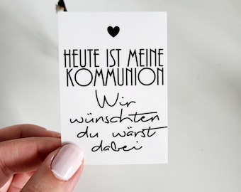 Grave candle sticker "Today is my First Communion, we wish you were there" Grave decoration Holy First Communion sticker Grave light