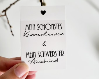 Sticker grave candle "My most beautiful meeting and .." Grave decoration sticker grave light cemetery modern gravesite funeral condolence gift