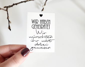 Sticker grave candle "We got married We wish YOU had been there" deceased parent wedding sticker grave light cemetery