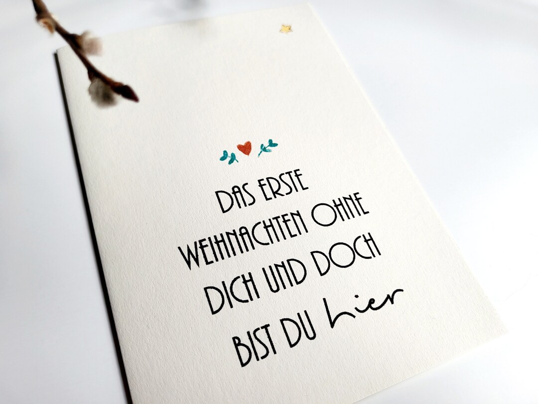 Christmas Mourning Card First Christmas Without You Mourning Etsy