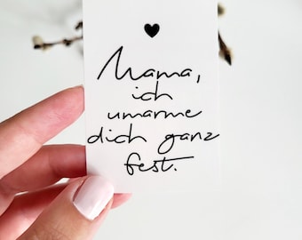 Grave candle sticker mother saying "Mom I hug you very tightly" grave decoration grave light cemetery candle sticker urn Mother's Day death mourning