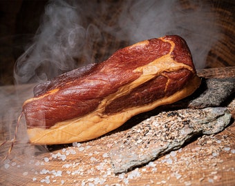 Mangalitza ham | smoked ham | Hungarian sausage specialty | own production | Mangalica wool pig | 400g