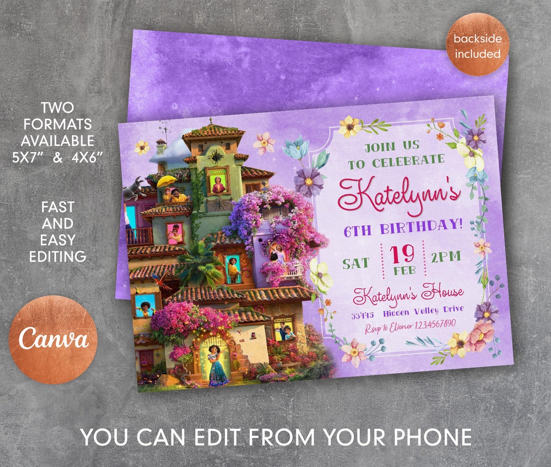 Printable Birthday Invitation, Editable Invite, Instant Download ...