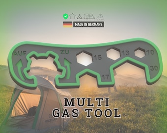 Multi-Funktionaler Gasschlüssel für Camping und Grillmeister - 3D-Druck Design