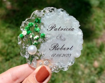 Resin Magnet Wedding Favors, Wedding Favors for Guests,Epoxy Magnet, Bridal Shower Favors,Baby Shower Favors, Birthday magnet gift