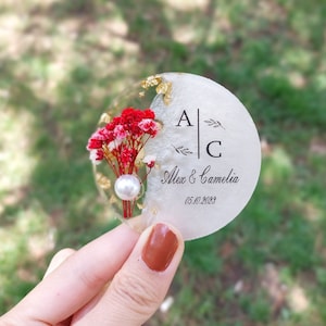 Wedding Favors for Guests, Bridal Shower Favors,Flower Magnet Favor for Guest,Magnet favors,Custom Epoxy Magnet, Baptism Favors,Baby Shower