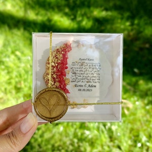 Islamic Wedding Nikah Favor, Ayatul Kursi Magnet Favor,Muslim Epoxy Magnet favors,Personalized Magnet favors, Baby Shower Favors,